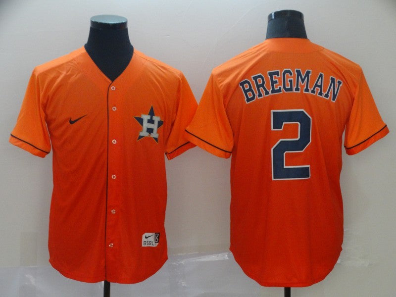 Men's Houston Astros Alex Bregman Orange Authentic Game Jersey