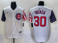 Men's Chicago Cubs Kyle Tucker White Replica Player Jersey