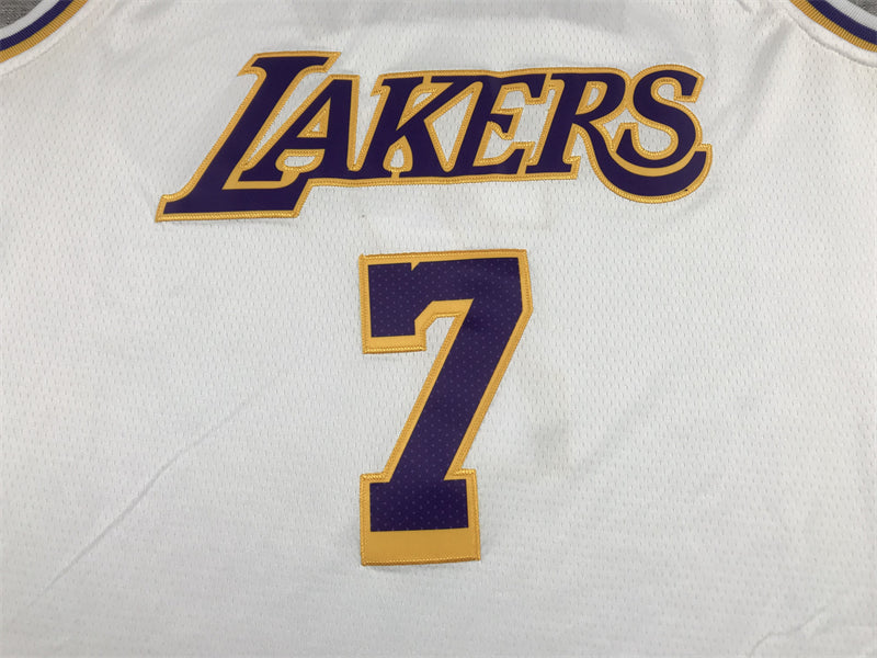 Men's Los Angeles Lakers Carmelo Anthony White Fast Break Replica Jersey