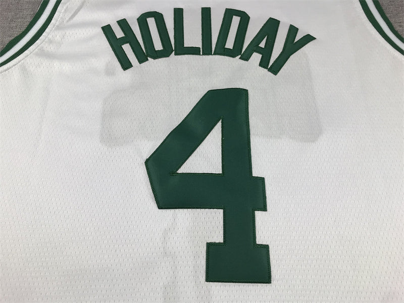 Men's Boston Celtics Jrue Holiday White Swingman Jersey - Association Edition