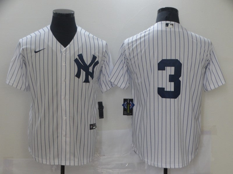 Men's New York Yankees Babe Ruth White Home Replica Player Name Jersey