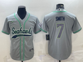 Men's Seattle Seahawks Geno Smith Gray Game Jersey Joint Edition
