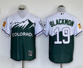 Men's Colorado Rockies Charlie Blackmon Green City Connect Replica Player Jersey