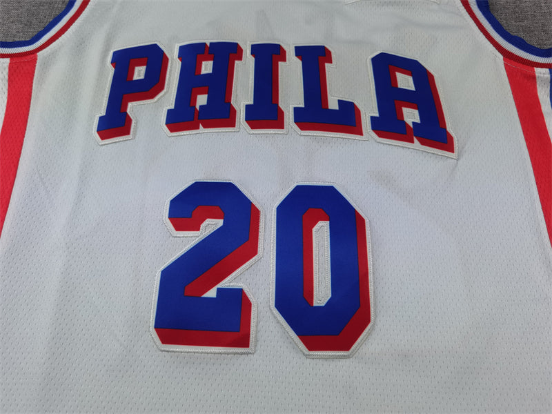 Men's Philadelphia 76ers Jared McCain White Swingman Jersey - Association Edition