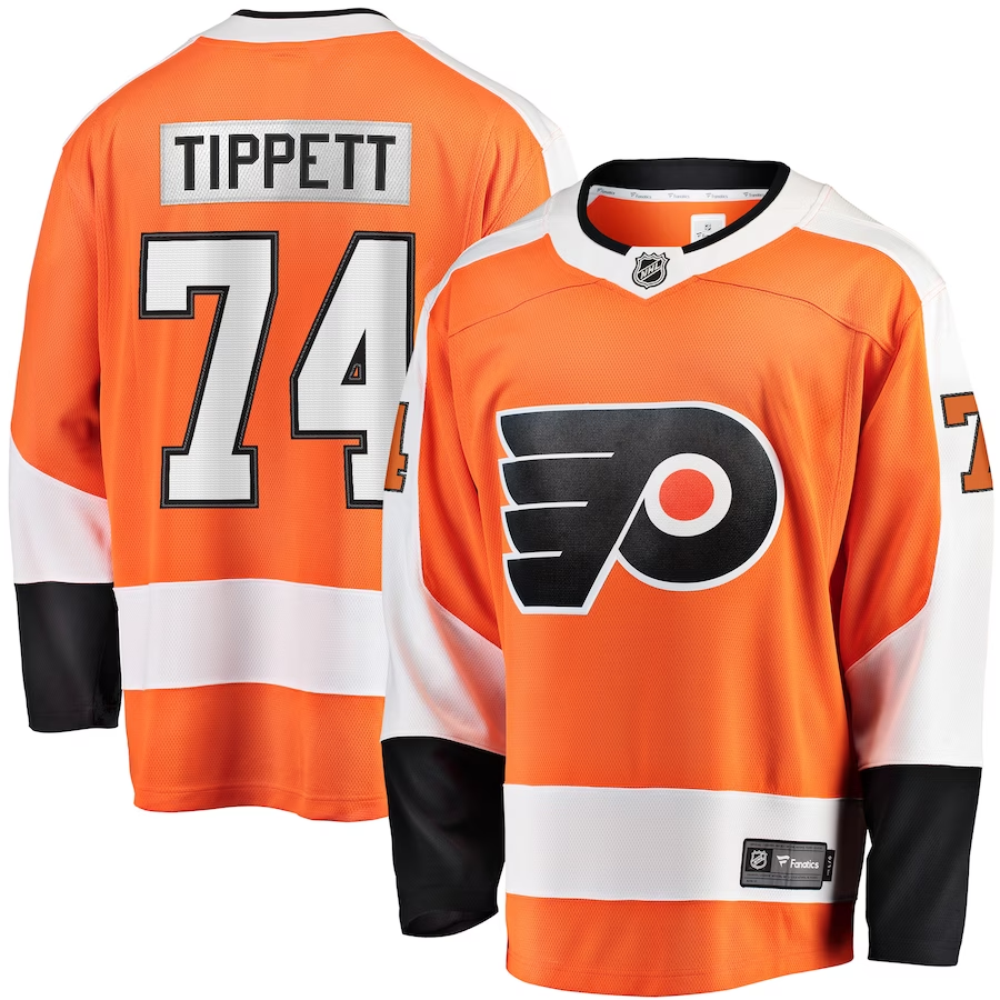 Men's Philadelphia Flyers Owen Tippett Orange Player Jersey