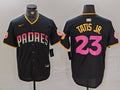 Men's San Diego Padres Fernando Tatis Jr. Black Player Jersey Joint Edition