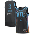 Men's Atlanta Dream Chennedy Carter Black Rebel Edition Victory Player Jersey