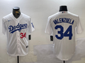 Men's Los Angeles Dodgers Fernando Valenzuela White Replica Player Jersey