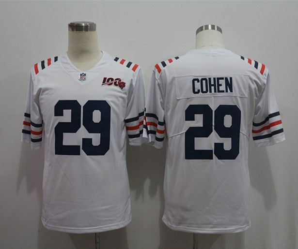 Men's Chicago Bears Tarik Cohen White 2019 Alternate Classic Game Jersey