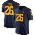 Men's Michigan Wolverines Jourdan Lewis Navy Alumni Player Game Jersey
