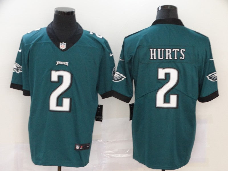 Men's Philadelphia Eagles Jalen Hurts Midnight Green Game Jersey