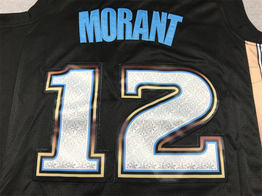 Men's Memphis Grizzlies Ja Morant Black 2022/23 Swingman Jersey - City Edition