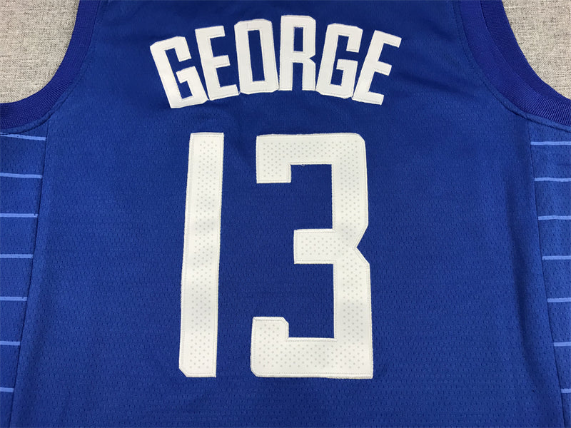 Men's LA Clippers Paul George Royal 2022/23 Swingman Jersey