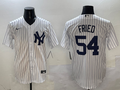 Men's New York Yankees Max Fried White Home Limited Player Jersey