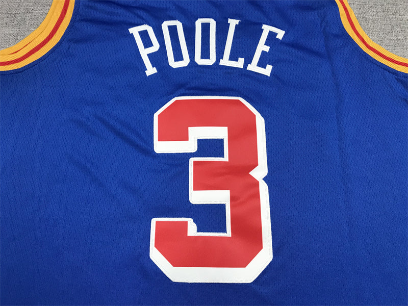 Men's Golden State Warriors Jordan Poole Blue Classic Player Jersey