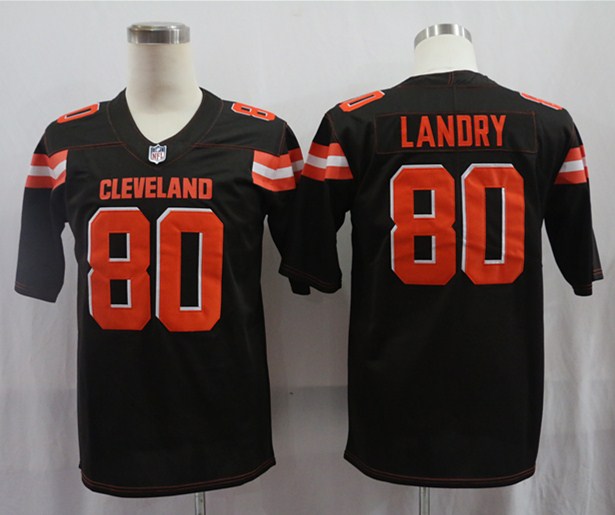 Men's Cleveland Browns Jarvis Landry Brown Game Jersey