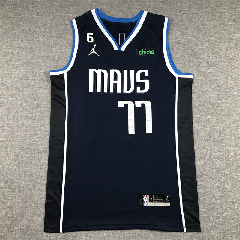 Men's Dallas Mavericks Luka Doncic Navy 2022/23 Statement Edition Swingman Jersey