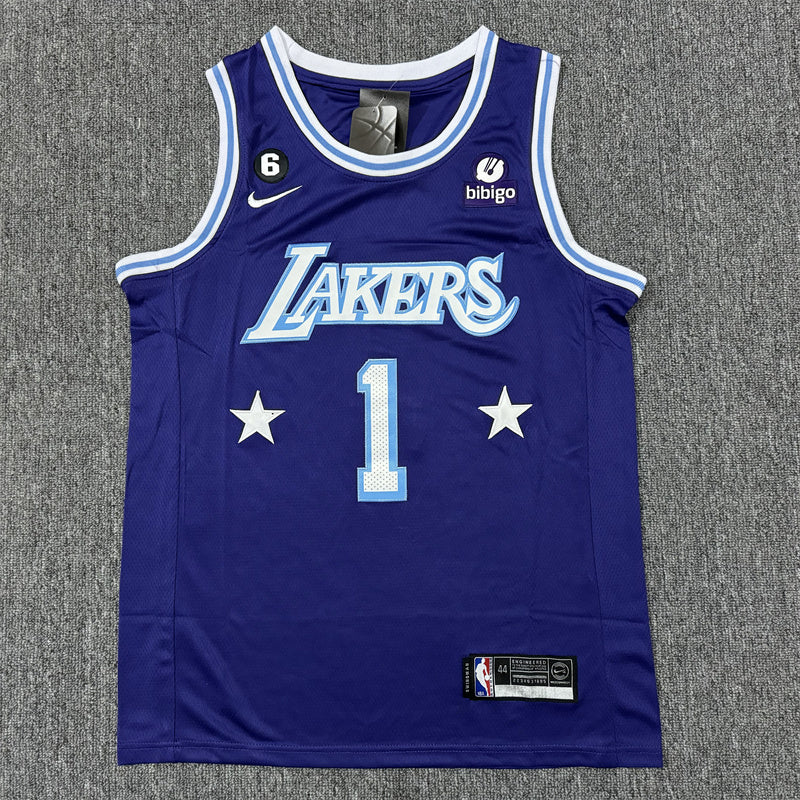 Men's Los Angeles Lakers D'Angelo Russell Purple Swingman Jersey