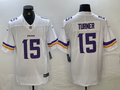 Men's Minnesota Vikings Dallas Turner White Player Game Jersey