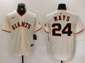 Men's San Francisco Giants Willie Mays Cream Home Replica Player Jersey
