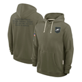Men's Philadelphia Eagles Olive 2025 Salute to Service Sideline Standard Issue Dri-FIT Hoodie