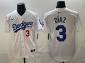 Men's Los Angeles Dodgers Edwin Diaz White Home Replica Player Jersey