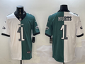 Men's Philadelphia Eagles Jalen Hurts White/Green Game Player Jersey