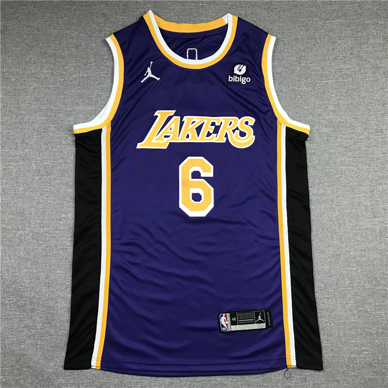 Men's Los Angeles Lakers LeBron James Purple 2022/23 Swingman Player Jersey
