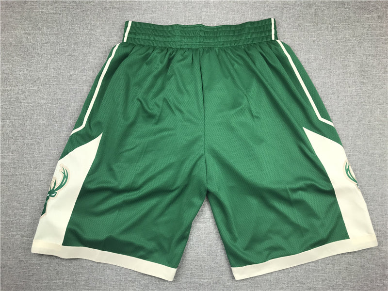 Men's Milwaukee Bucks Green Basketball Shorts