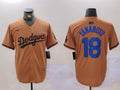 Men's Los Angeles Dodgers Yoshinobu Yamamoto Brown Game Player Jersey