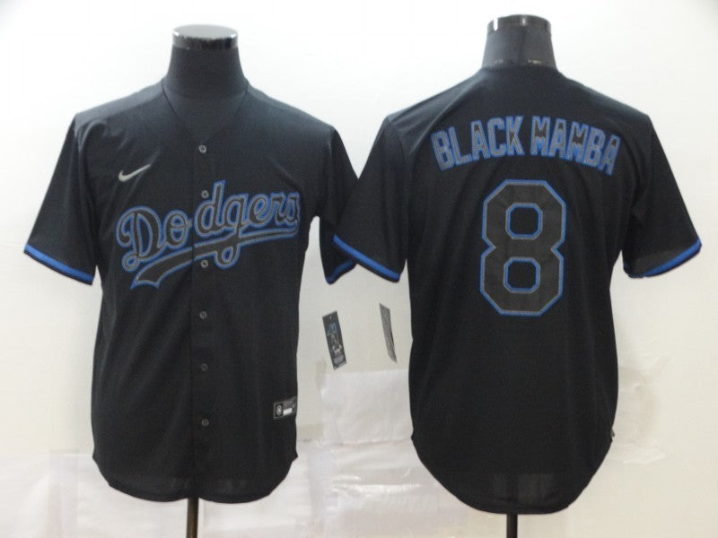 Men's Los Angeles Dodgers Kris Bryant Black Mamba Player Jersey