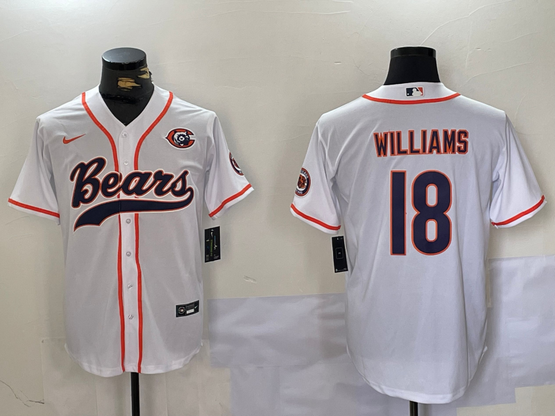 Men's Chicago Bears Caleb Williams White Game Jersey