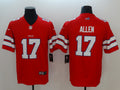 Men's Buffalo Bills Josh Allen Red Alternate Game Player Jersey