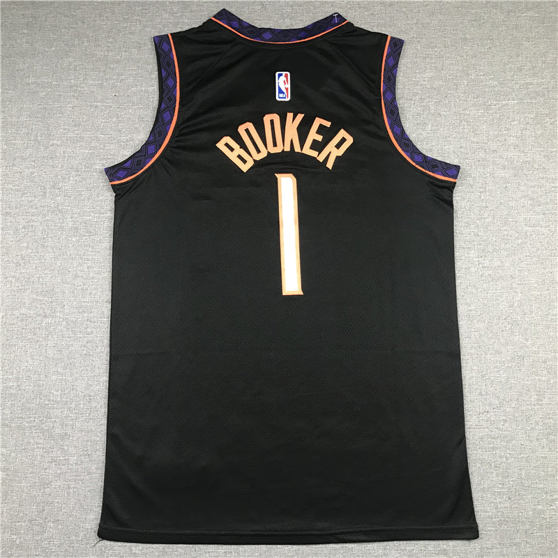 Men's Phoenix Suns Devin Booker Black Replica Jersey - City Edition