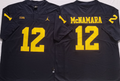 Men's Michigan Wolverines Cade McNamara Navy Alumni Player Game Jersey