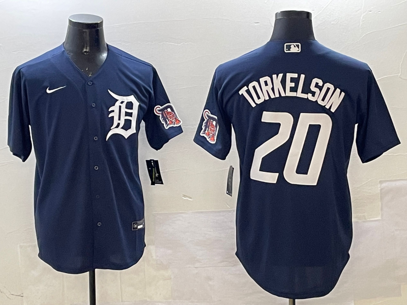 Men's Detroit Tigers Spencer Torkelson Navy Replica Player Jersey