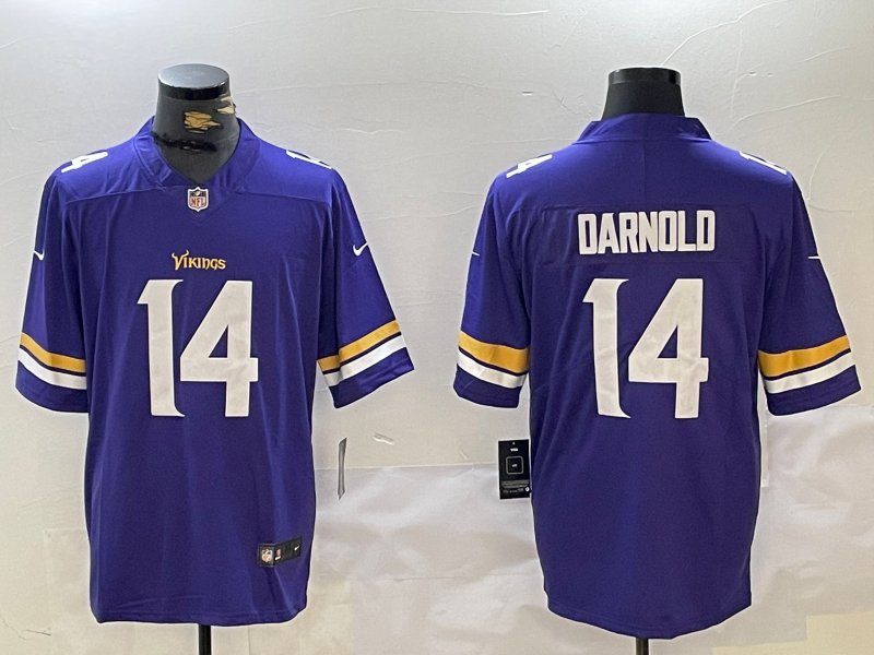 Men's Minnesota Vikings Sam Darnold Purple Team Game Jersey