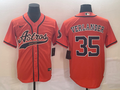 Men's Houston Astros Justin Verlander Orange Replica Jersey Joint Edition