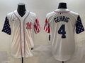 Men's New York Yankees Lou Gehrig White Team Player Game Jersey