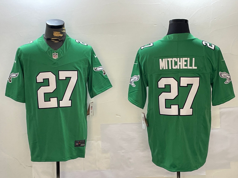 Men's Philadelphia Eagles Quinyon Mitchell Green Alternate Game Jersey