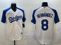 Men's Los Angeles Dodgers Enrique Hernandez White Game Player Jersey