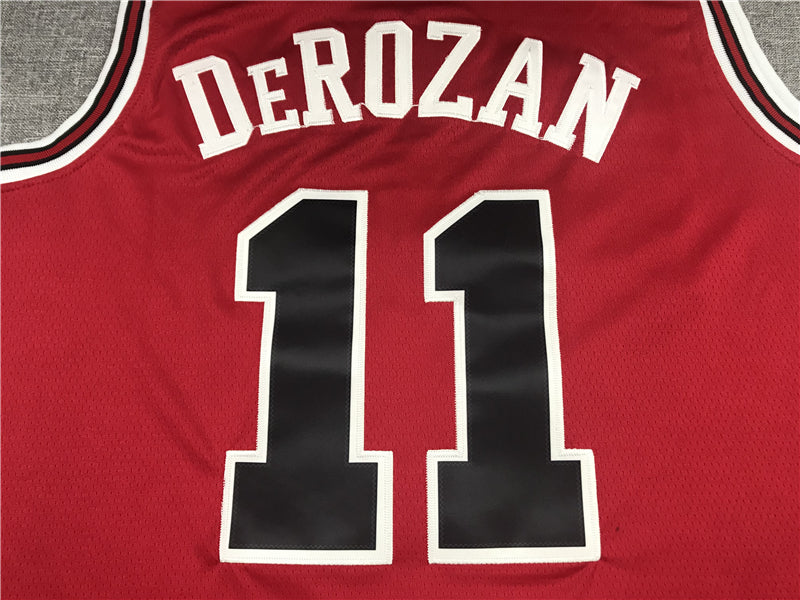 Men's Chicago Bulls DeMar DeRozan Red Fast Break Replica Player Jersey