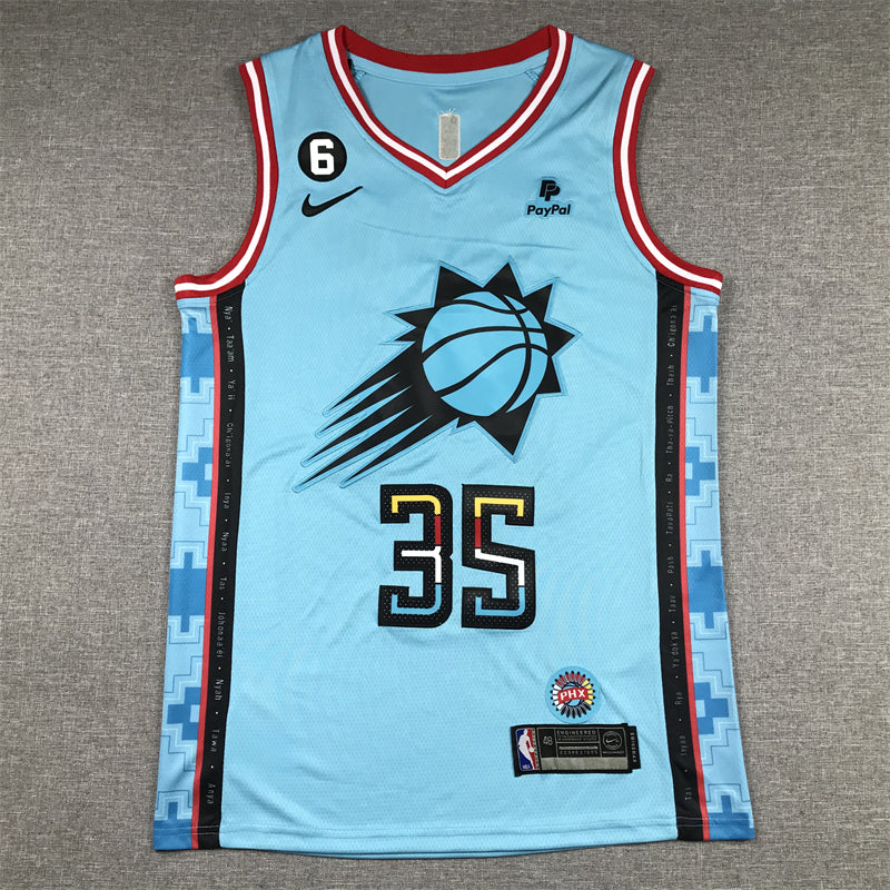 Men's Phoenix Suns Kevin Durant Turquoise 2022/23 Swingman Jersey - City Edition
