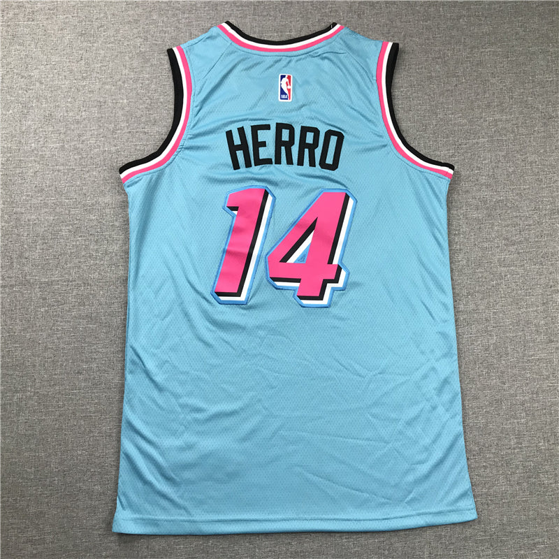Men's Miami Heat Tyler Herro Blue 2020/21 Swingman Jersey