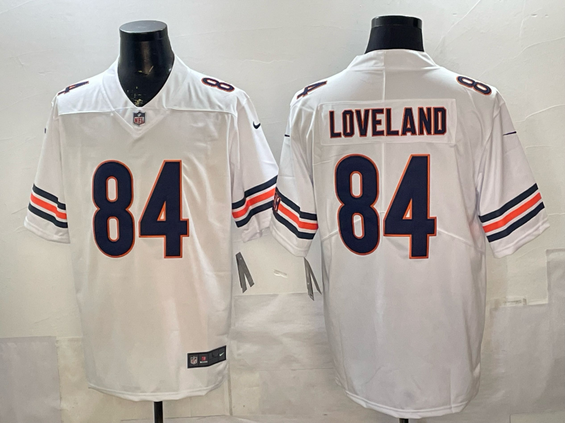 Men's Chicago Bears Colston Loveland White Vapor F.U.S.E. Limited Jersey