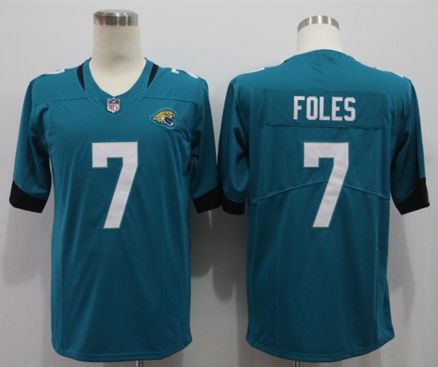 Men's Jacksonville Jaguars Nick Foles Teal Game Jersey