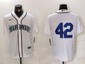 Men's Seattle Mariners White 2024 Jackie Robinson Day Home Limited Jersey