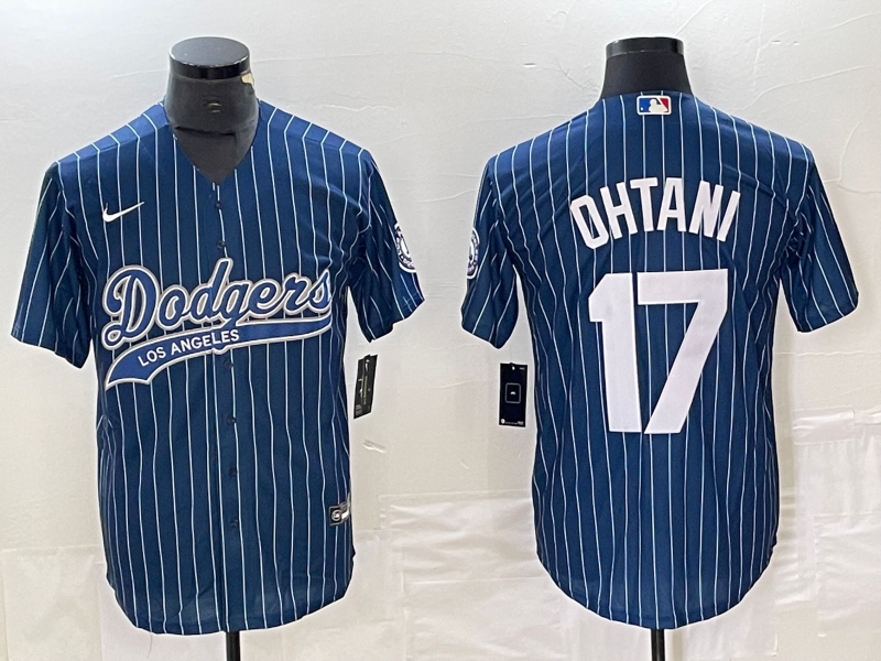 Men's Los Angeles Dodgers Shohei Ohtani Blue Game Jersey Joint Edition