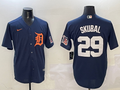 Men's Detroit Tigers Tarik Skubal Navy Limited Player Jersey