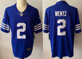 Men's Indianapolis Colts Carson Wentz Blue Game Player Jersey